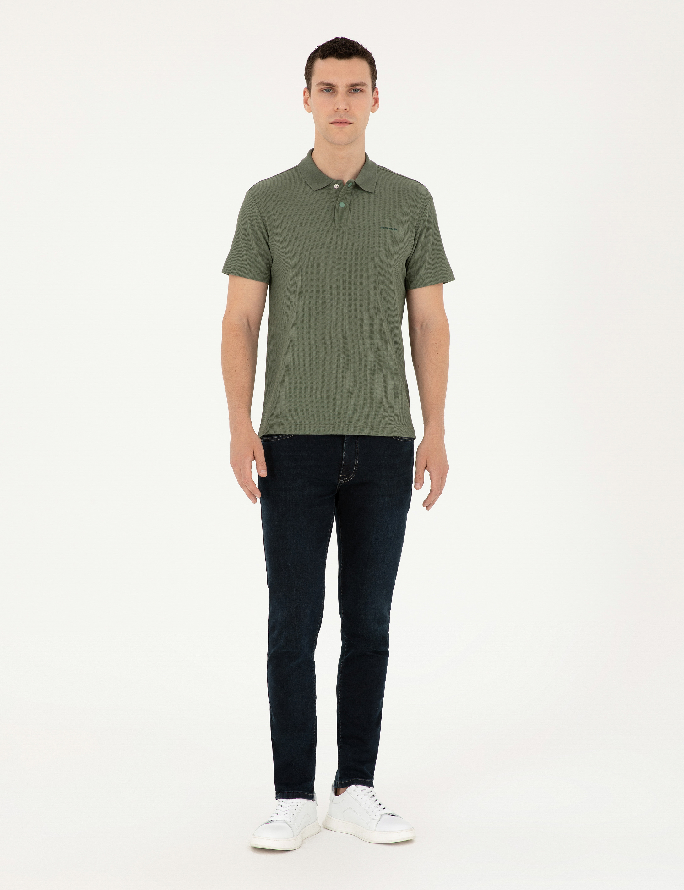 Koyu Lacivert Slim Fit Jean Pantolon - Image 3