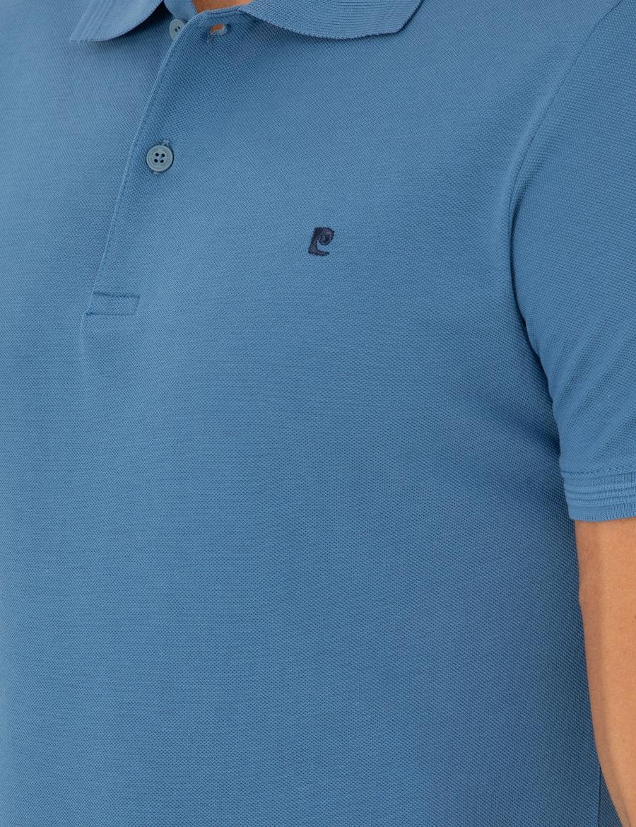 Koyu Mavi Slim Fit Basic Tişört