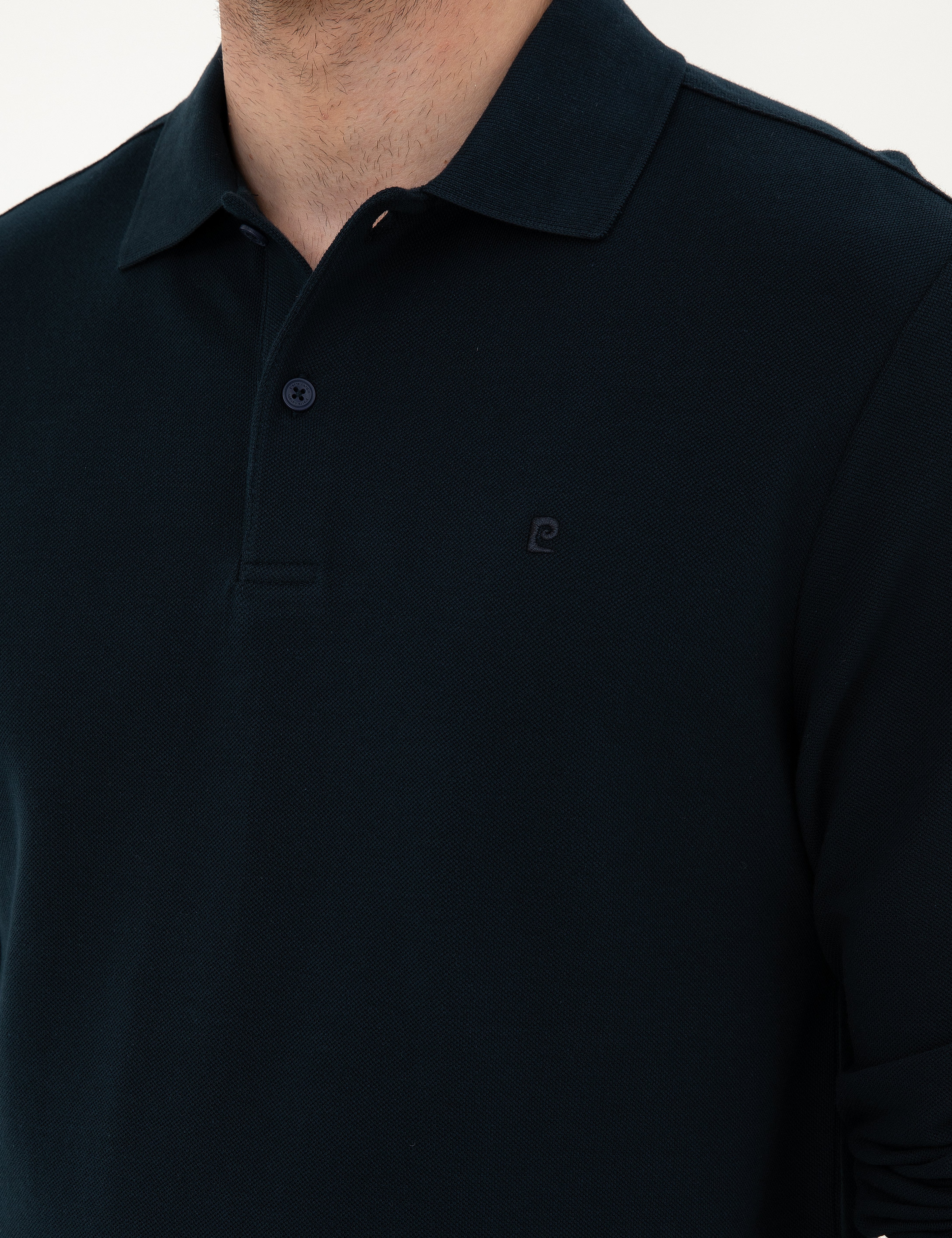 Lacivert Slim Fit Basic Sweatshirt - Image 7