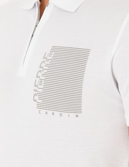 Beyaz Slim Fit Tişört - 50296591005