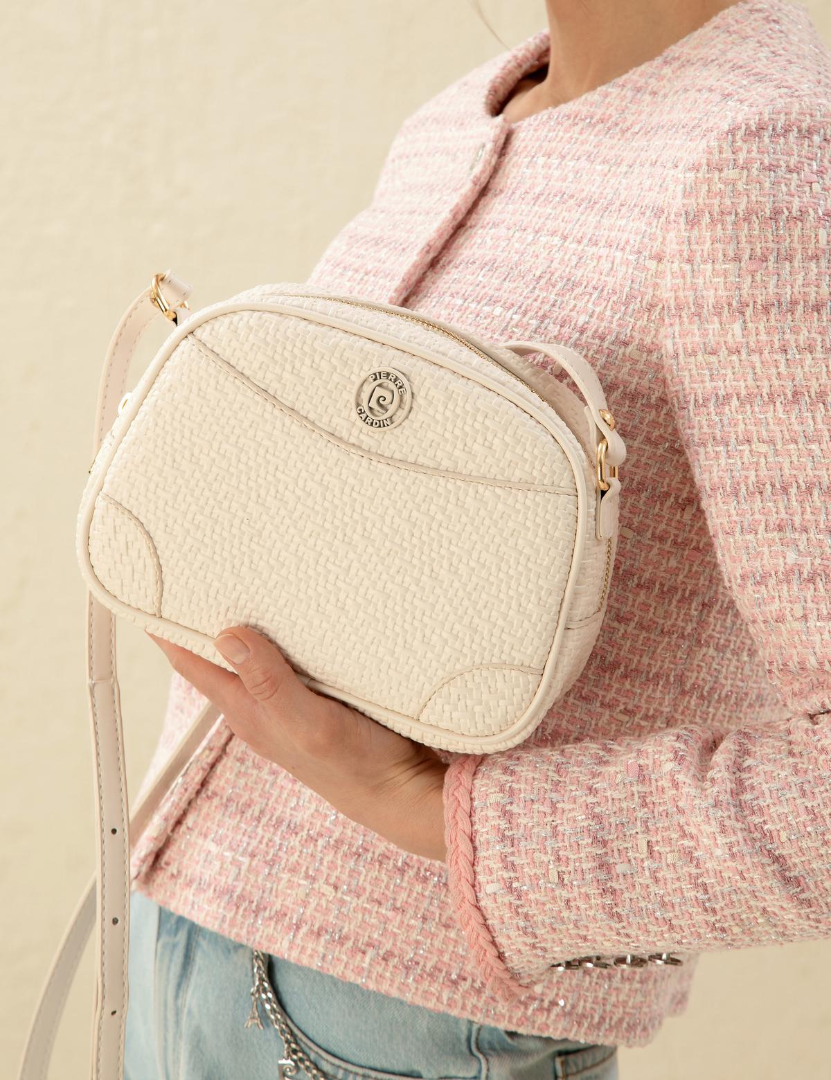 Ekru Çapraz Çanta - 50297628005