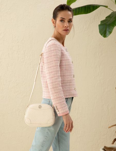 Ekru Çapraz Çanta - 50297628005