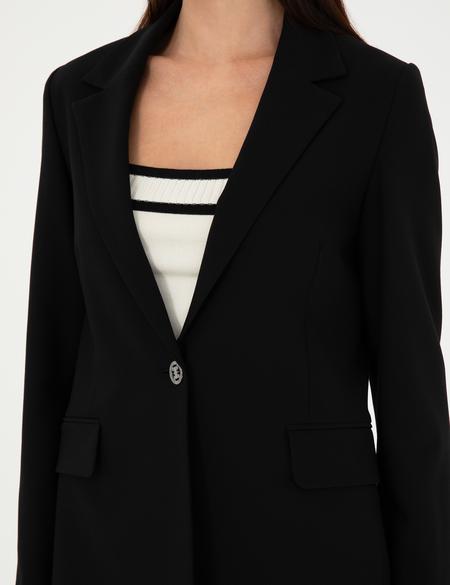 Siyah Slim Fit Ceket - 50282093022
