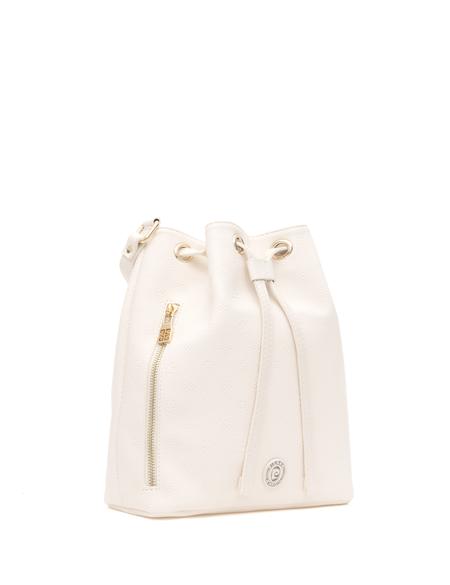 Ekru Büzgülü Çanta - 50279336006