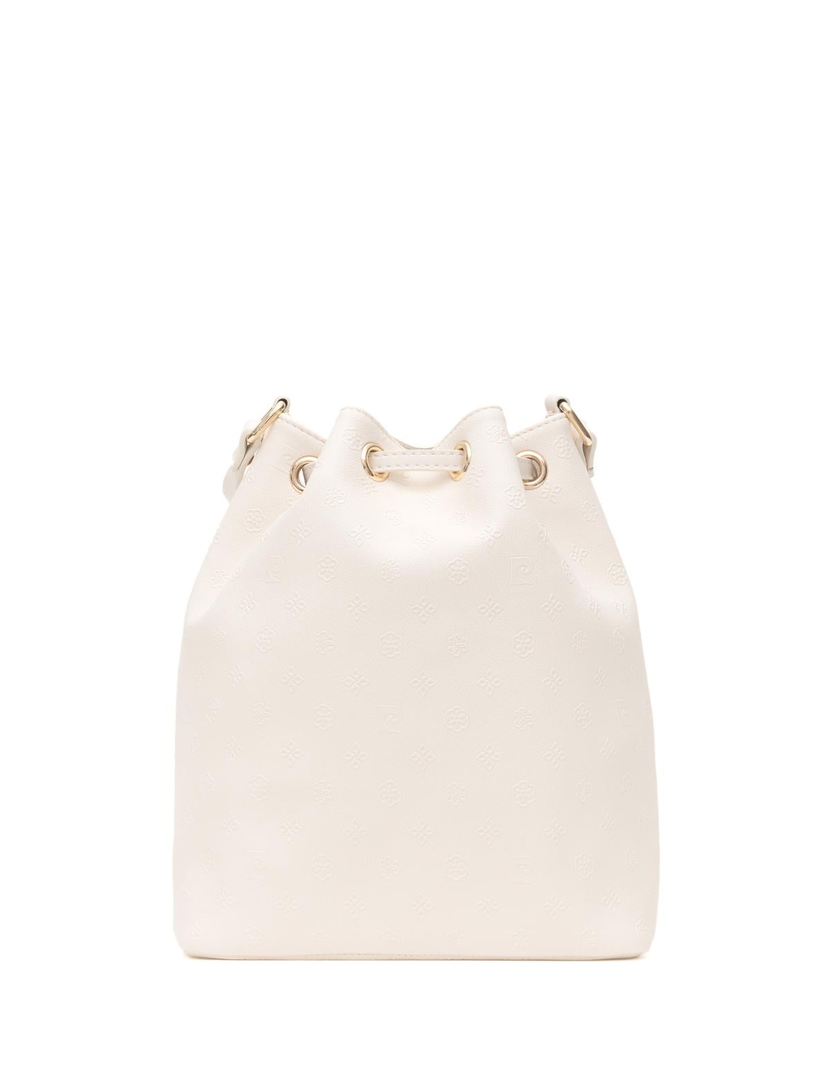 Ekru Büzgülü Çanta - 50279336006