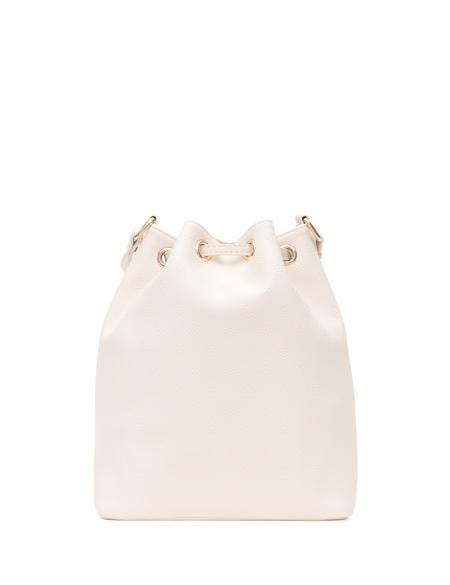 Ekru Büzgülü Çanta - 50279336006