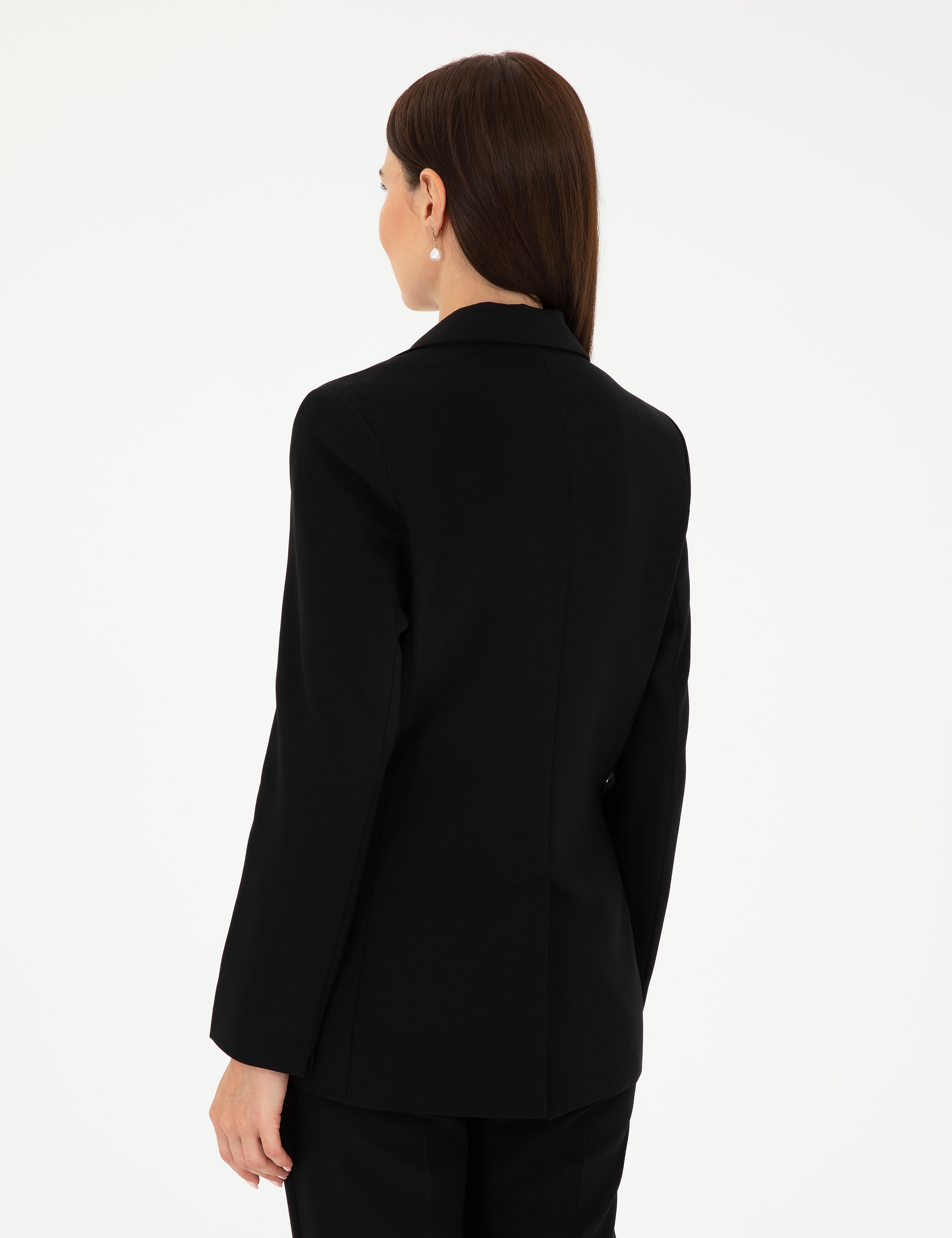 Siyah Slim Fit Ceket - Image 5