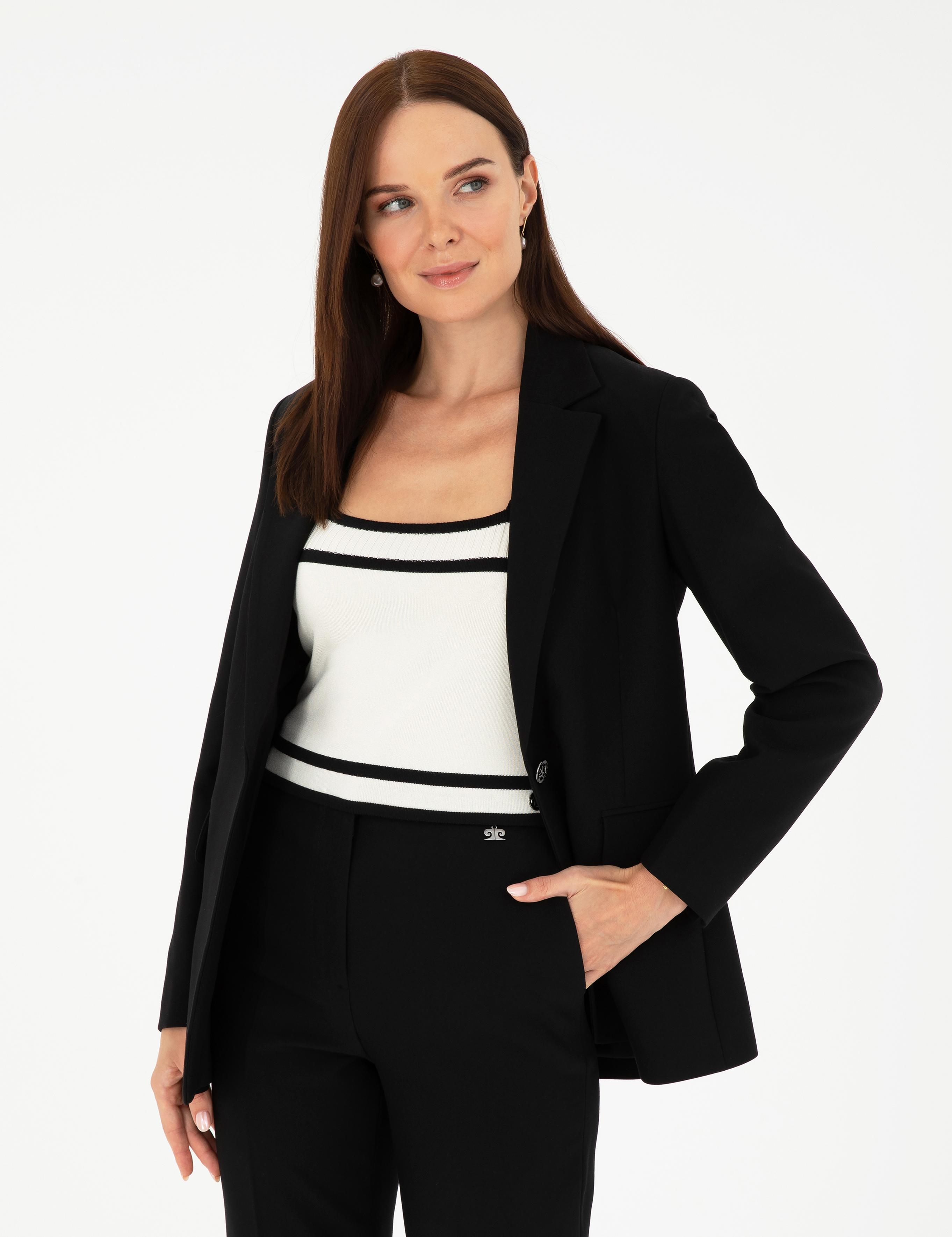 Siyah Slim Fit Ceket