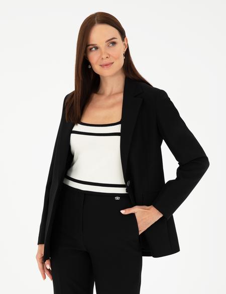 Siyah Slim Fit Ceket - 50282093022