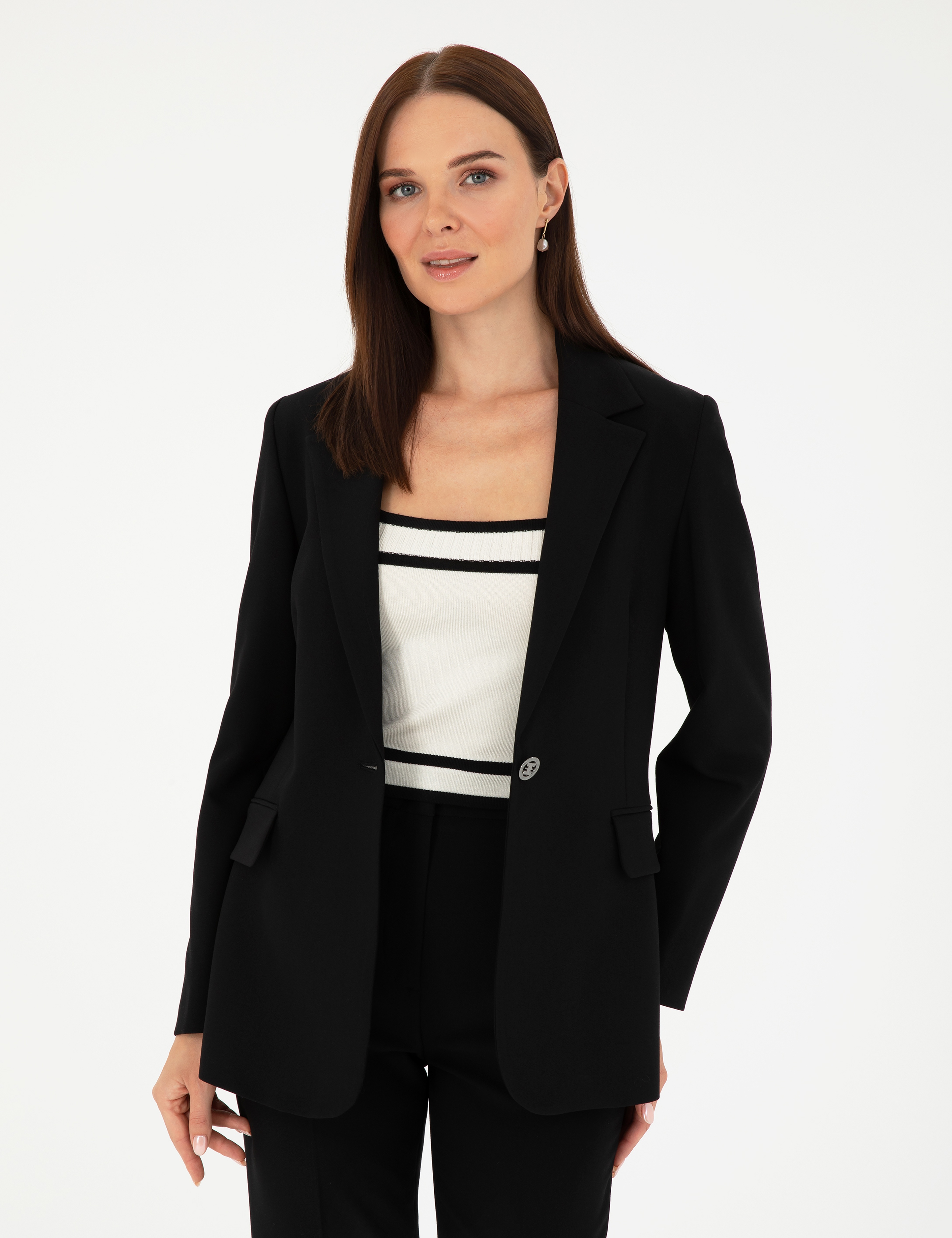 Siyah Slim Fit Ceket