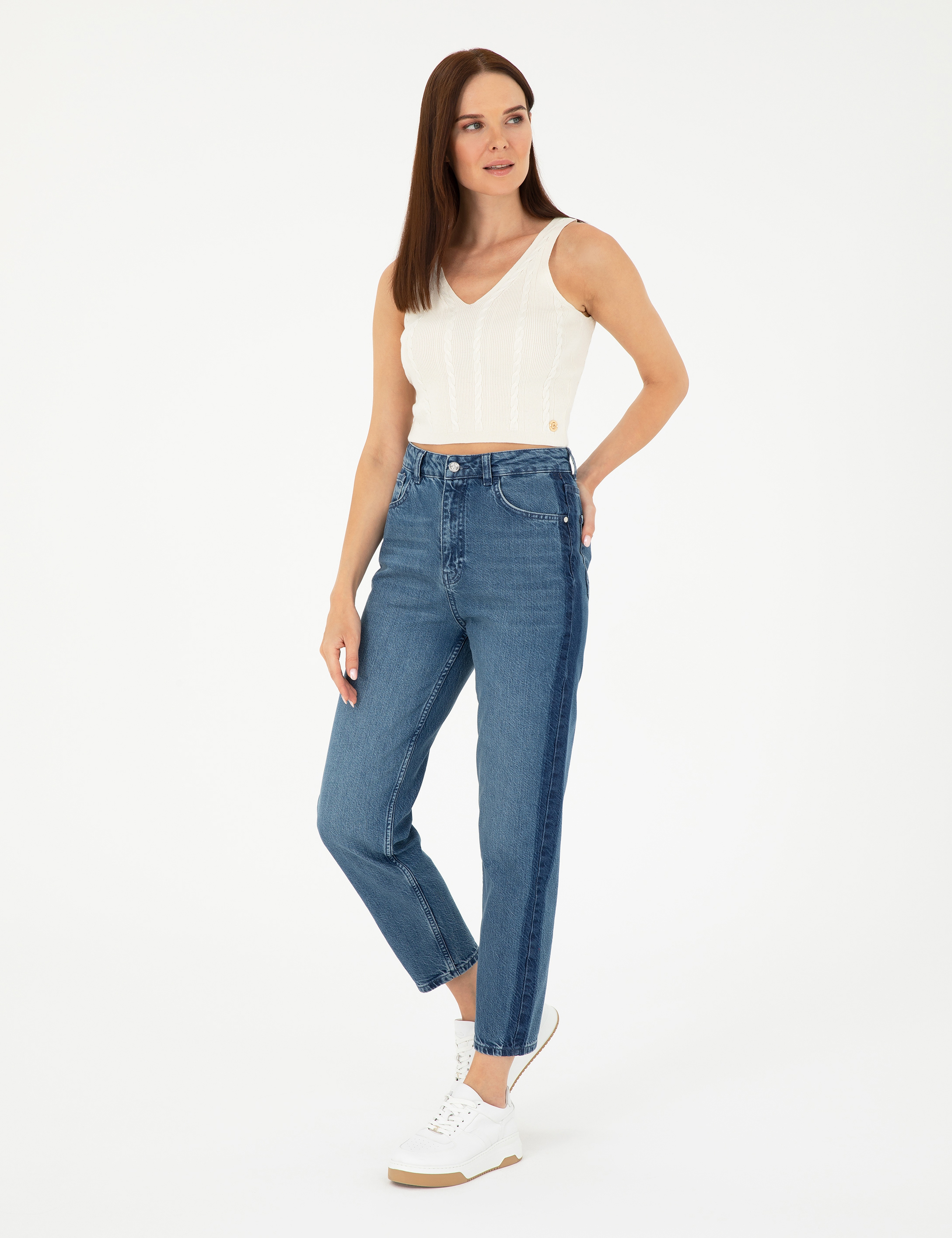 Mavi Mom High Waist Fit Jean Pantolon - Image 3