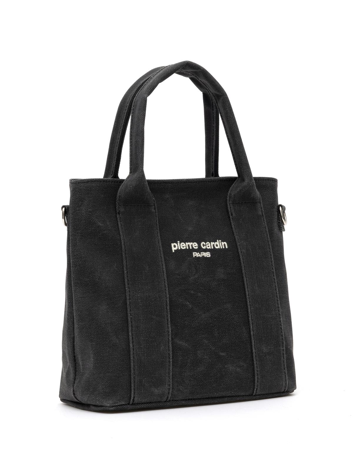 Siyah Kanvas Çantası - 50297748003