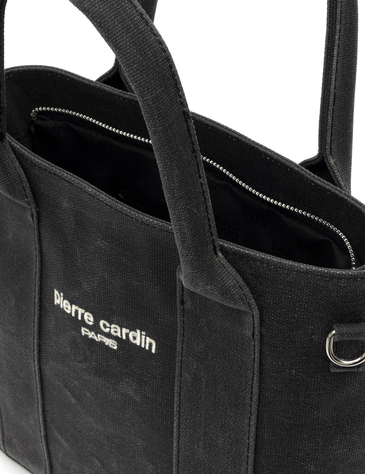 Siyah Kanvas Çantası - 50297748003