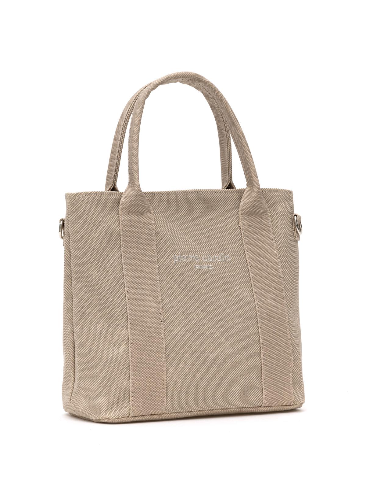 Bej Kanvas Çantası - 50297748004