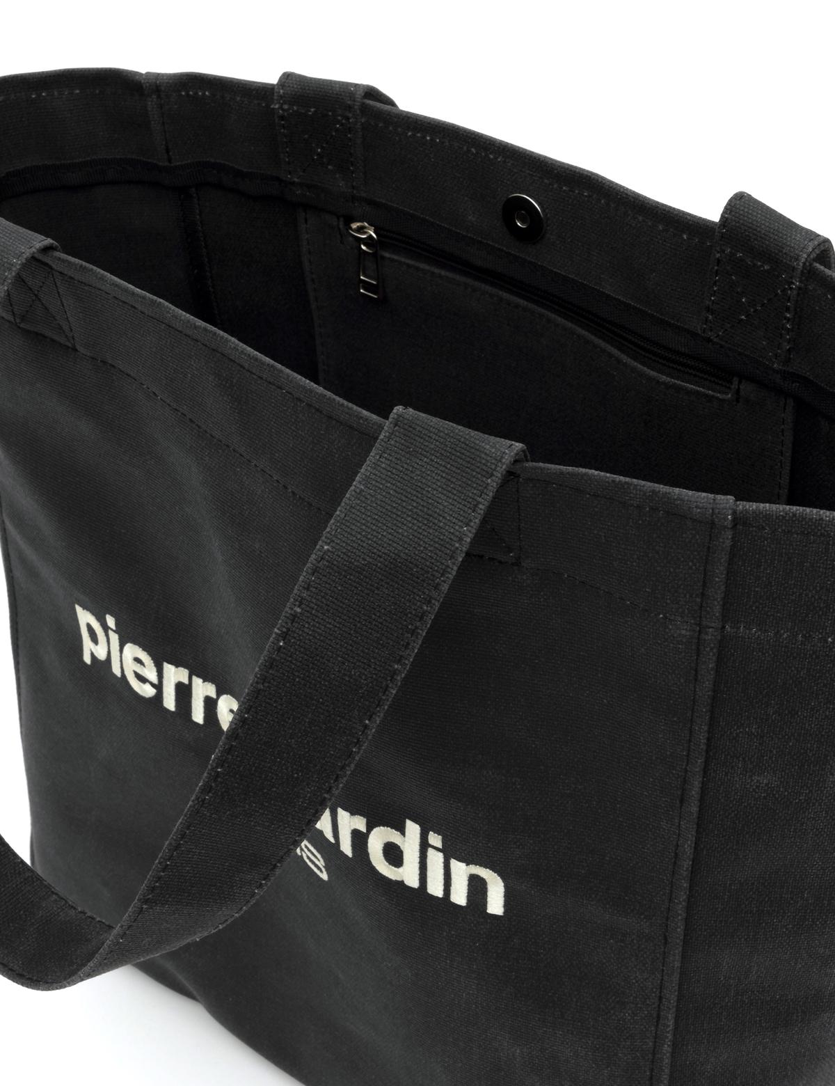 Siyah Kanvas Çantası - 50297749003