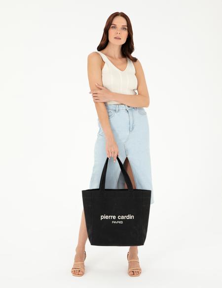 Siyah Kanvas Çantası - 50297749003