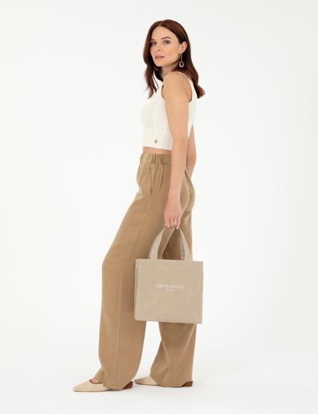 Bej Kanvas Çantası - 50297751004