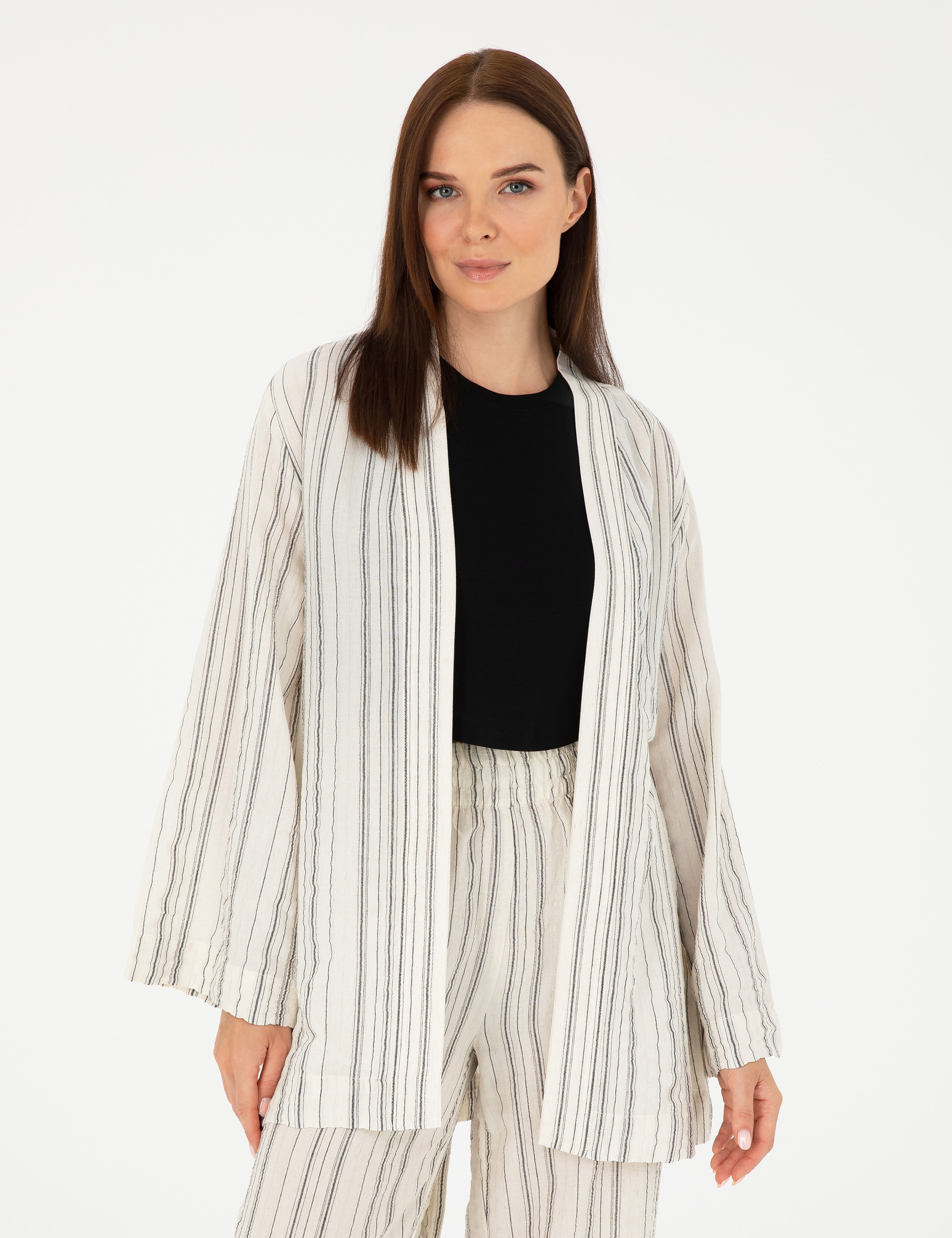 Ekru Comfort Fit Tunik - Image 1