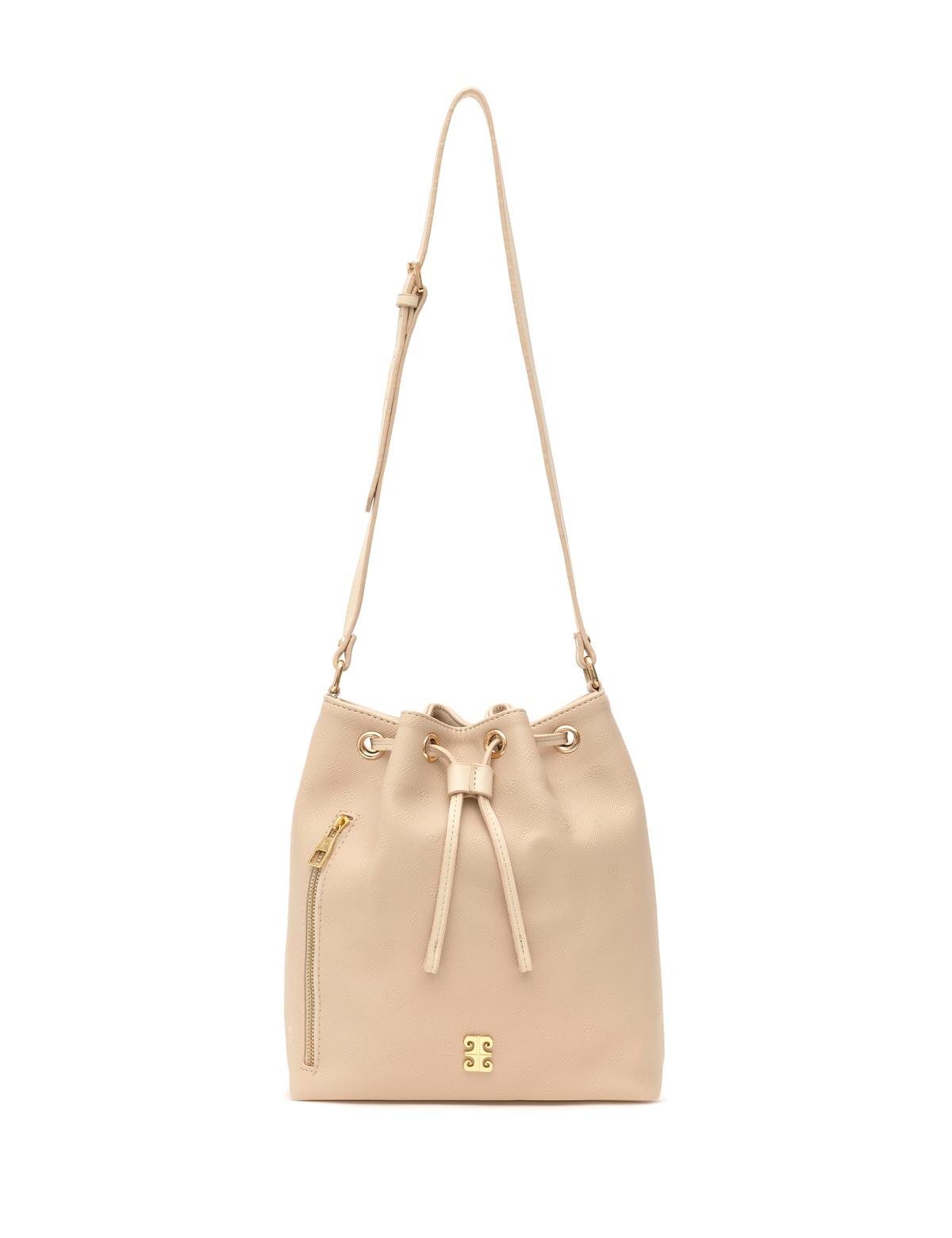 Bej Büzgülü Çantası - 50279336005