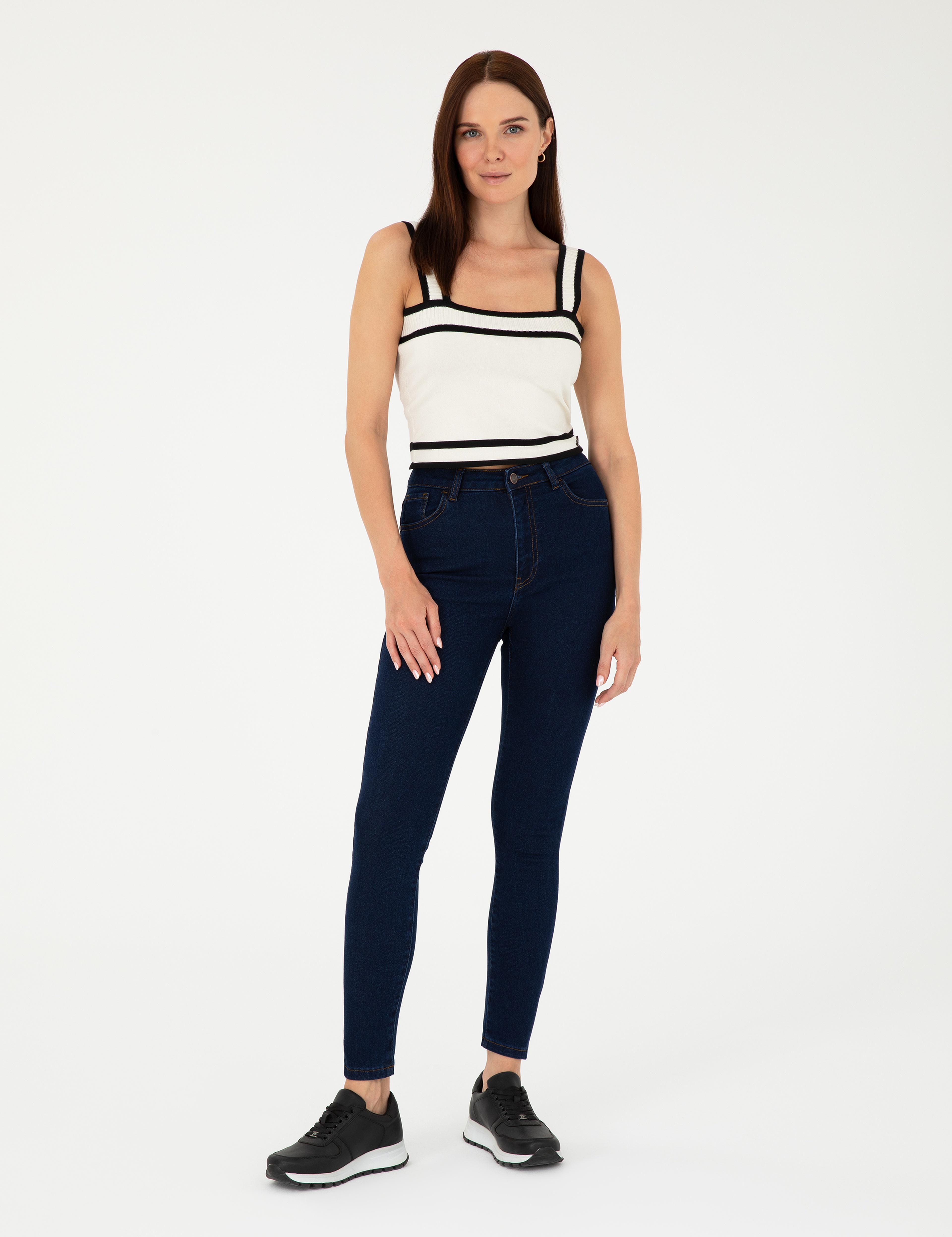 İndigo Skinny Fit Jean Pantolon - Image 3