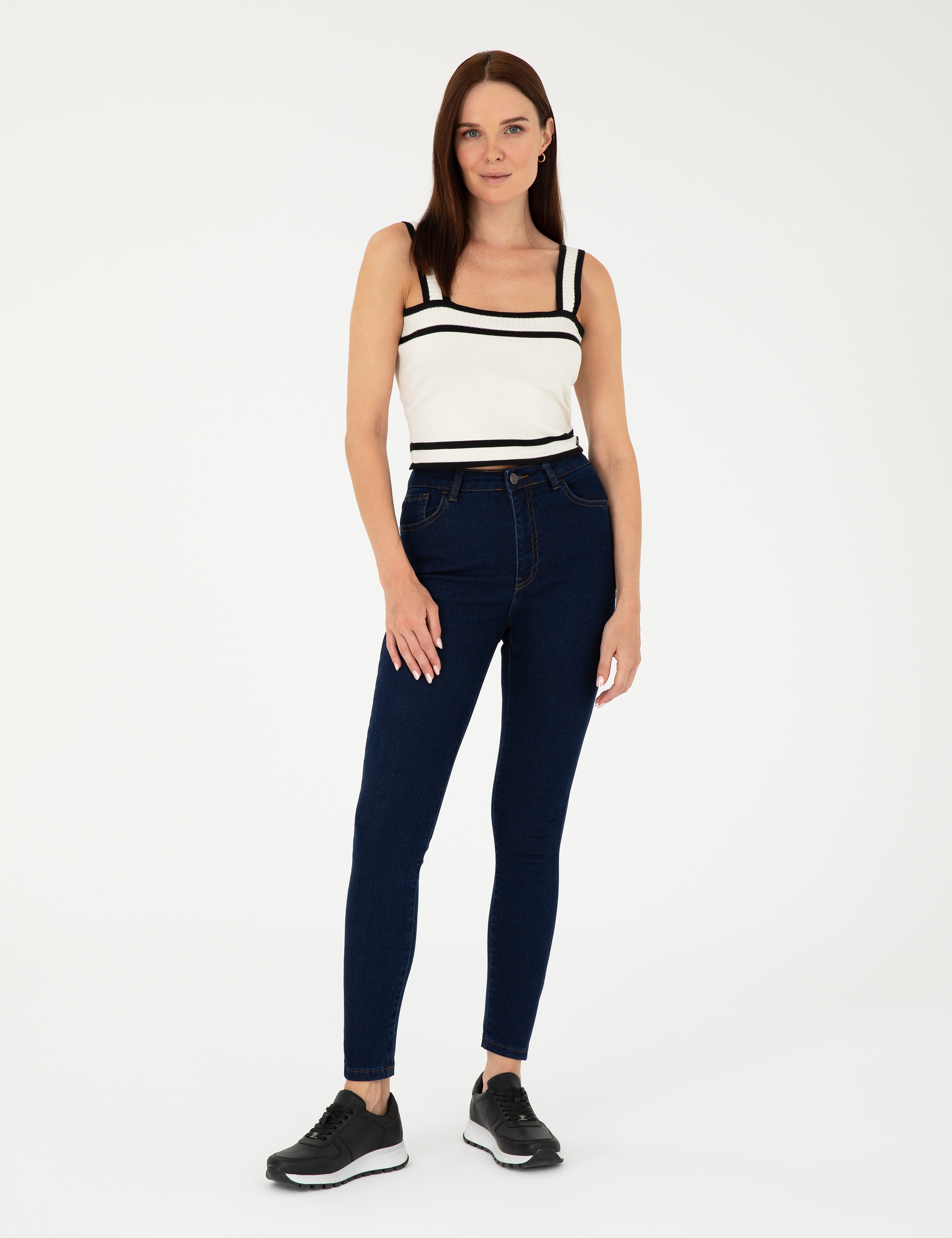 İndigo Skinny Fit Jean Pantolon