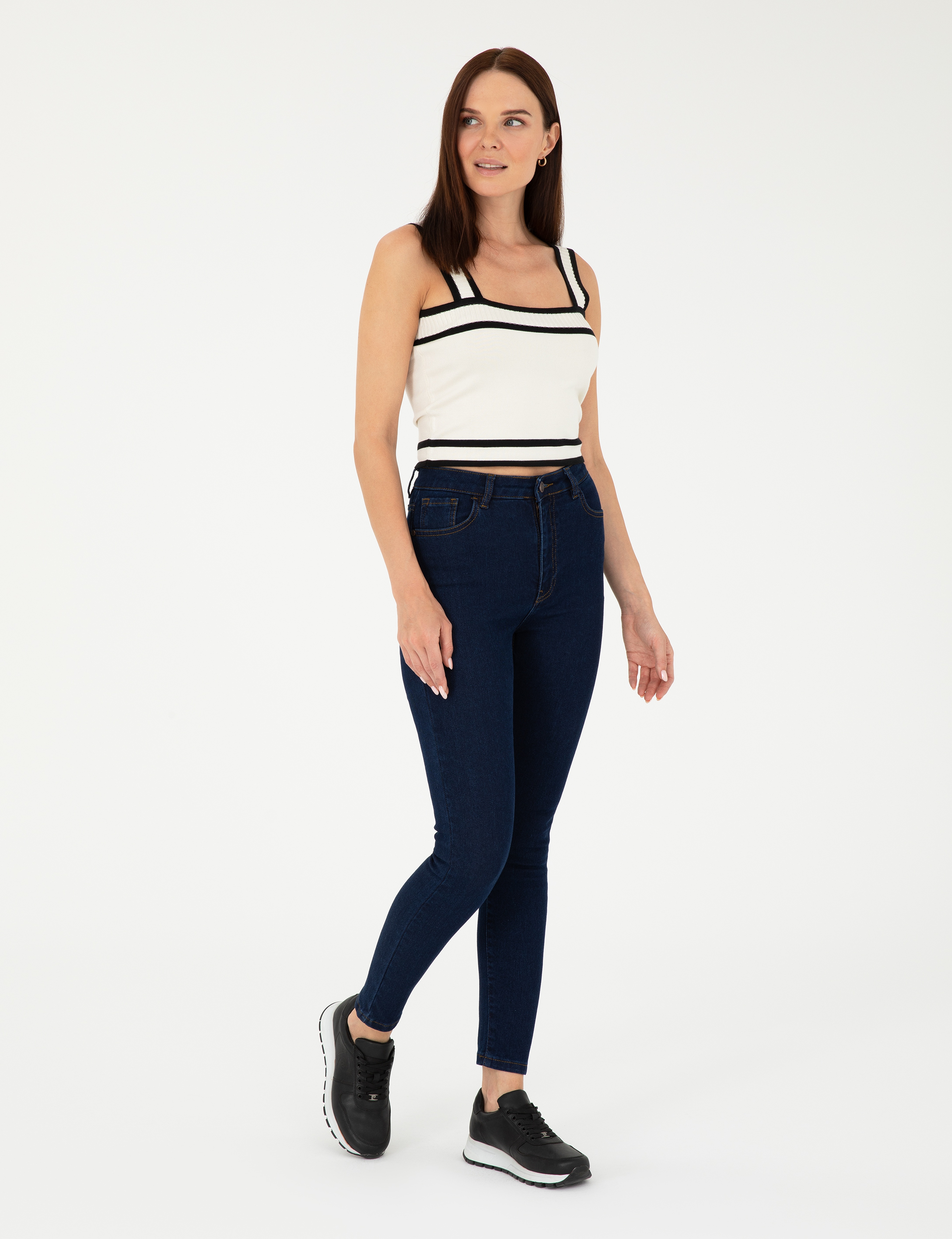 İndigo Skinny Fit Jean Pantolon