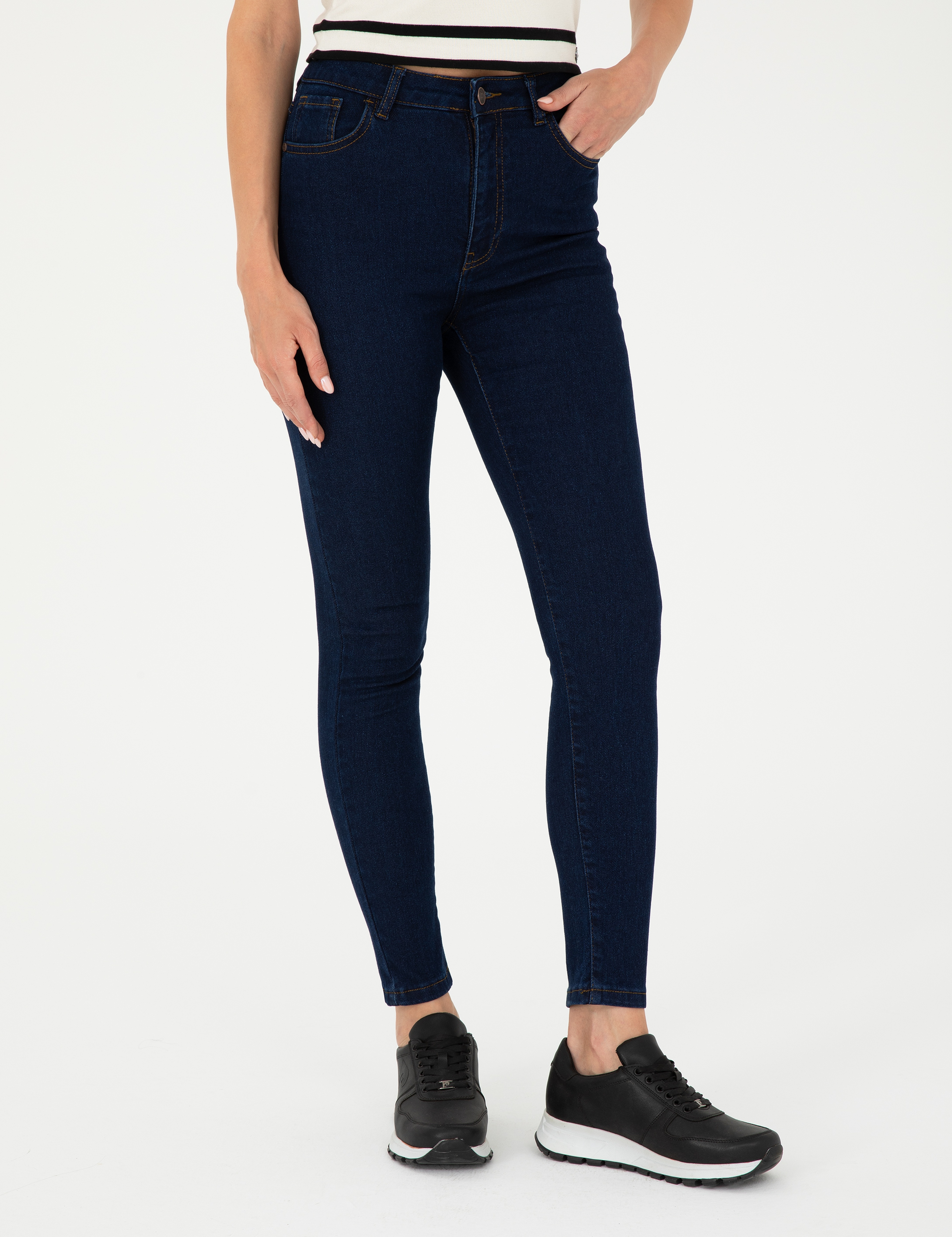 İndigo Skinny Fit Jean Pantolon