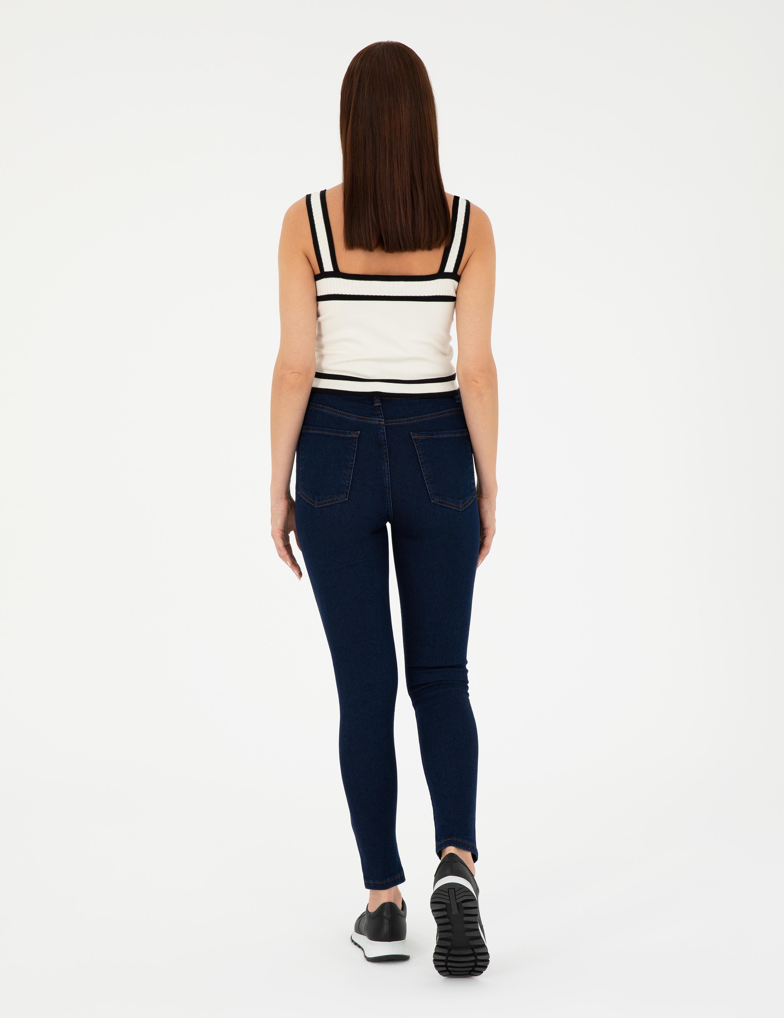 İndigo Skinny Fit Jean Pantolon