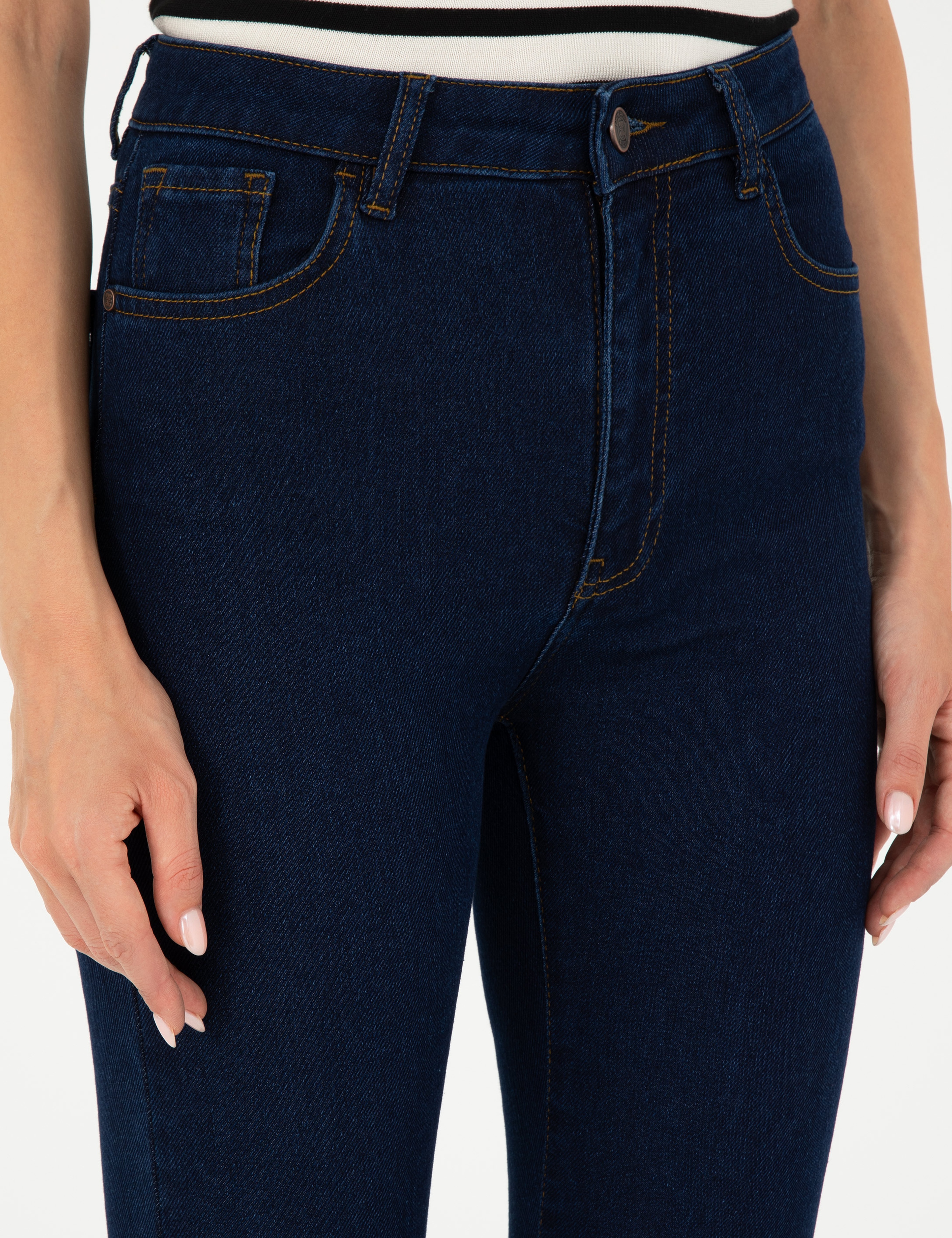 İndigo Skinny Fit Jean Pantolon - Image 5