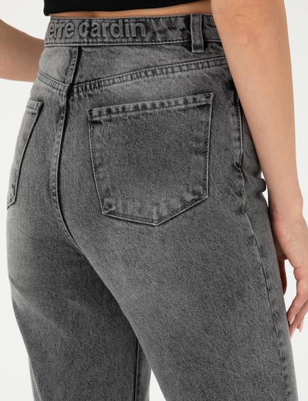 Antrasit Mom High Waist Fit Jean Pantolon - 50284091001