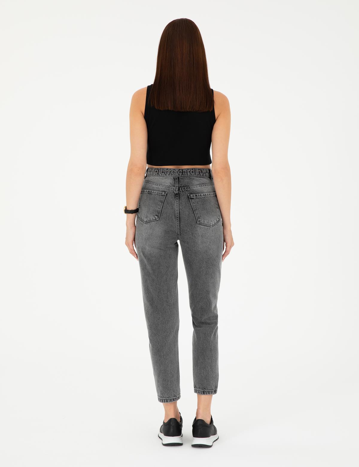 Antrasit Mom High Waist Fit Jean Pantolon - 50284091001