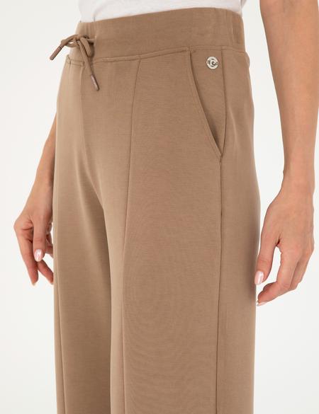 Kahverengi Flare Fit Eşofman Altı - 50256181021