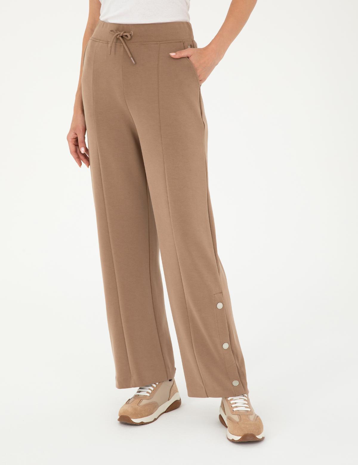 Kahverengi Flare Fit Eşofman Altı - 50256181021