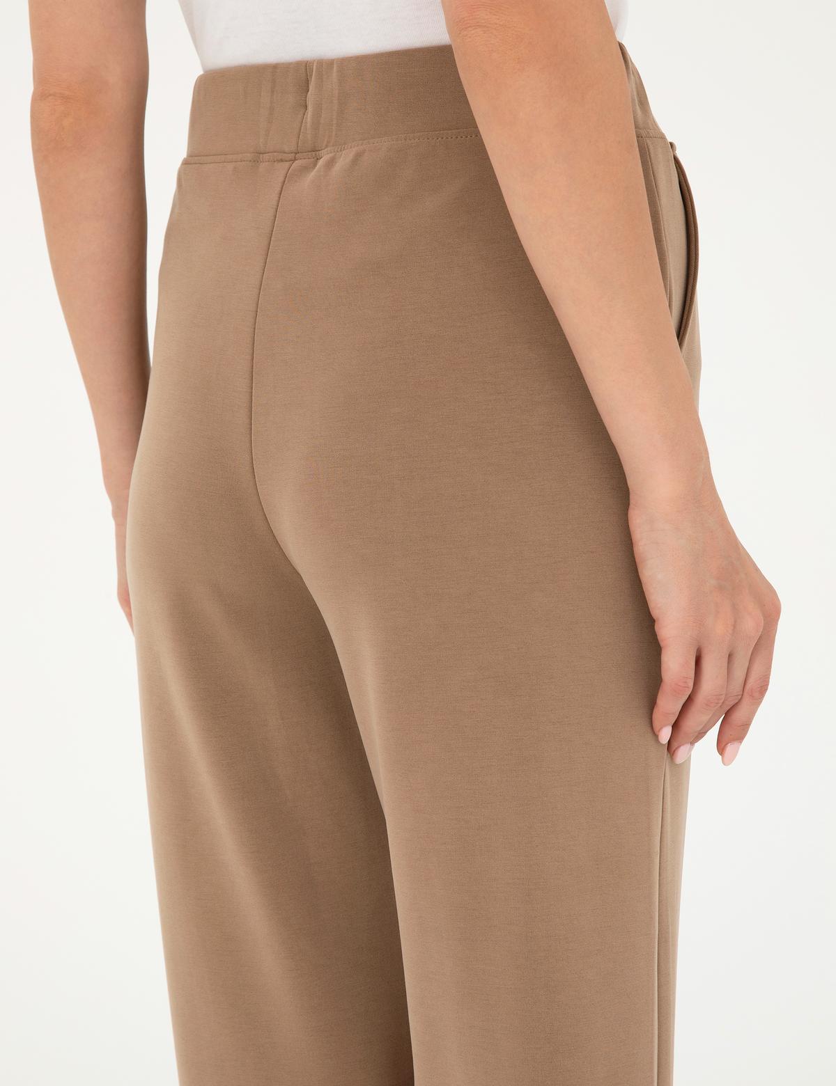 Kahverengi Flare Fit Eşofman Altı - 50256181021