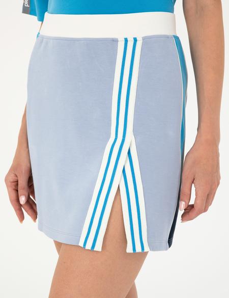 Mavi A Kesim Örme Etek - 50284732003