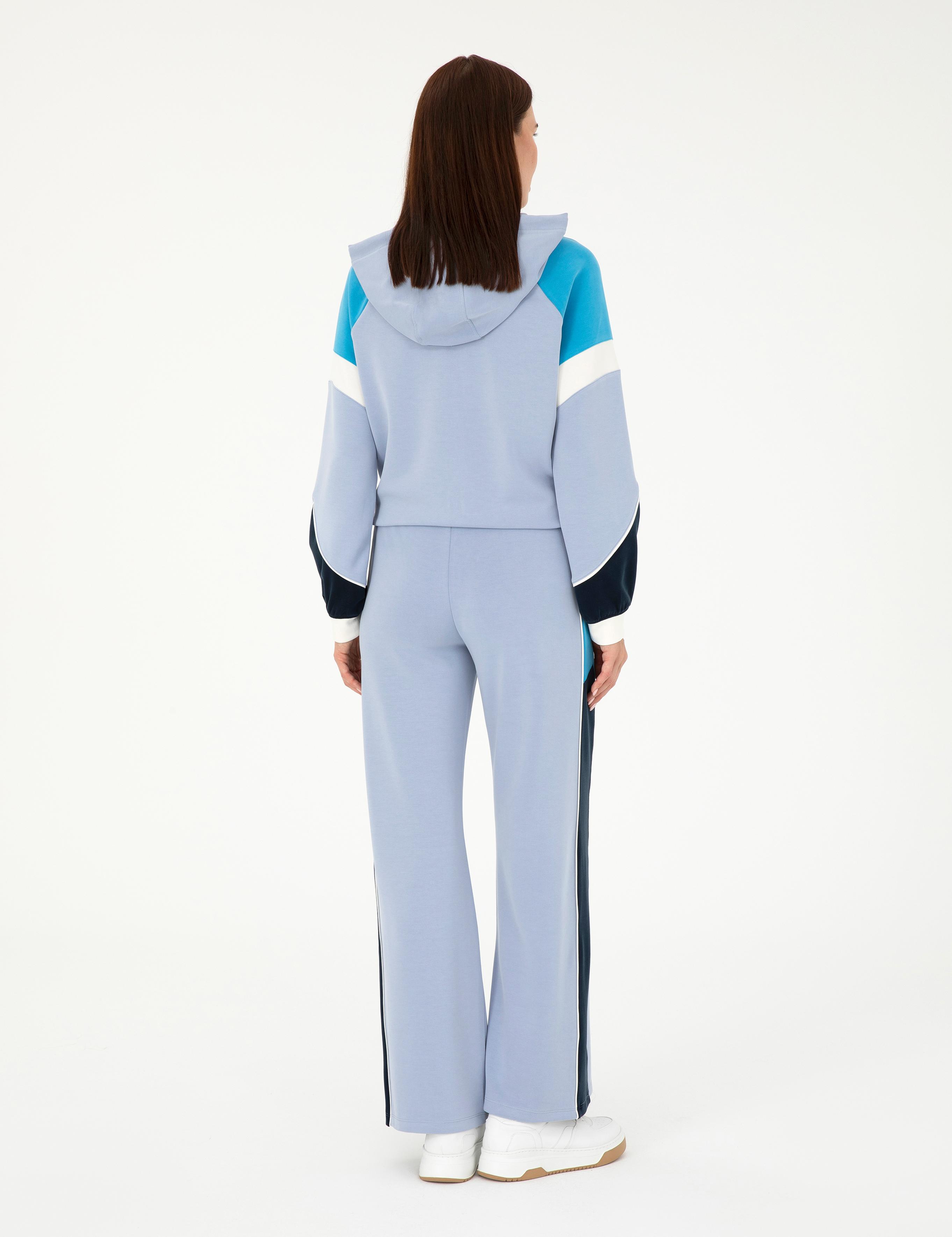 Mavi Flare Fit Eşofman Altı