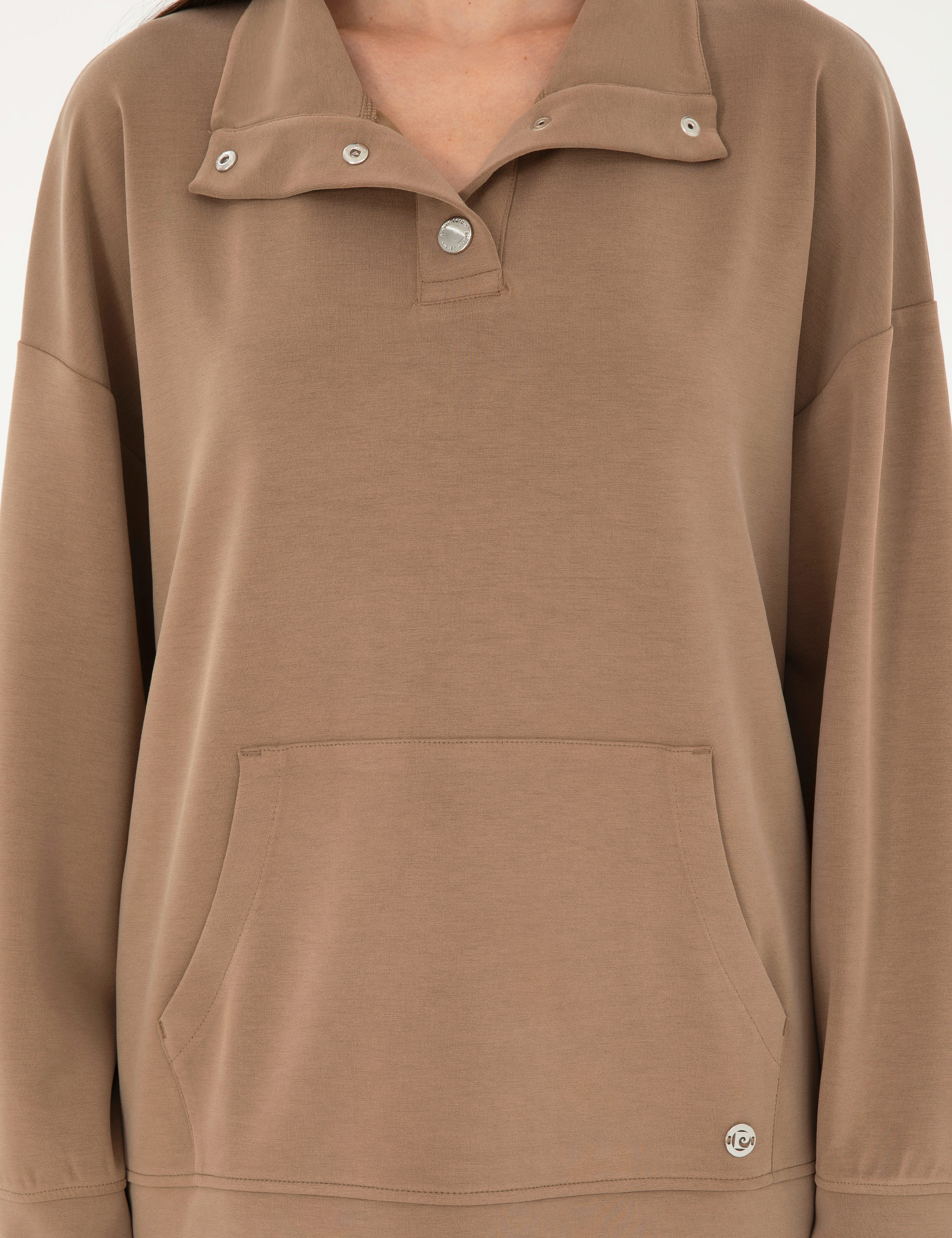 Kahverengi Oversize Sweatshirt - Image 6