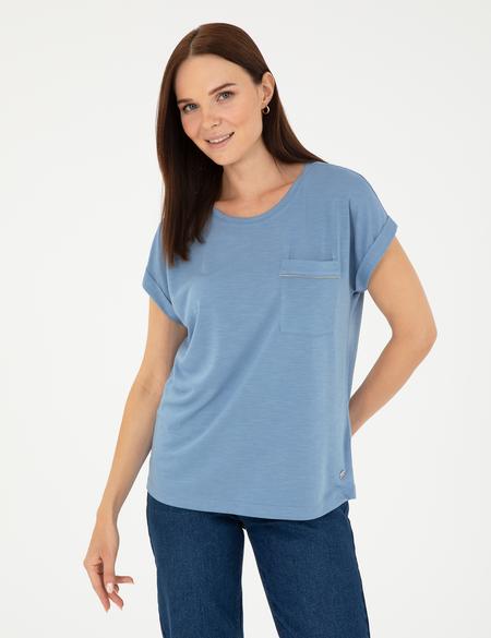 İndigo Regular Fit Cepli Tişört - 50283449012