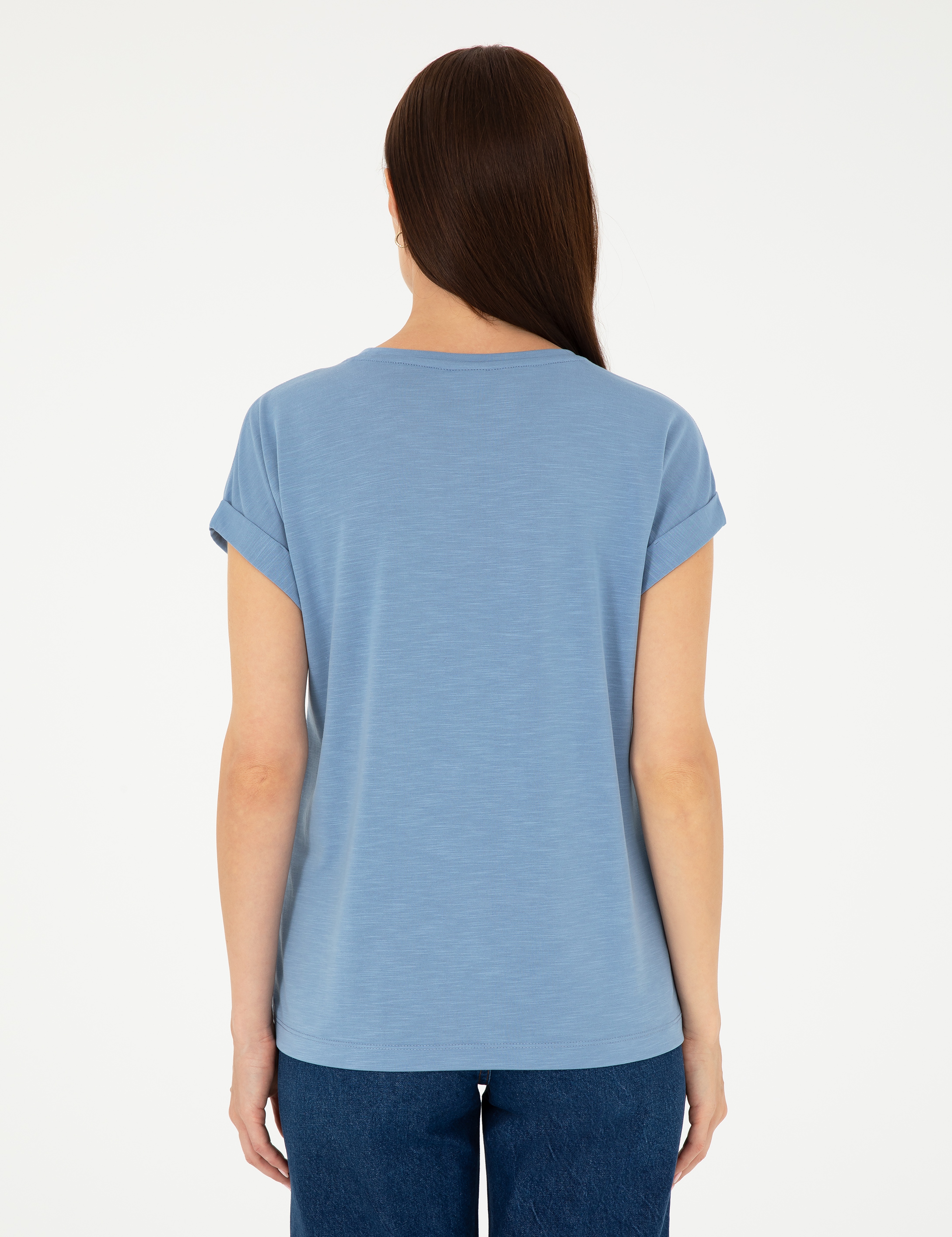 İndigo Regular Fit Cepli Tişört - Image 5