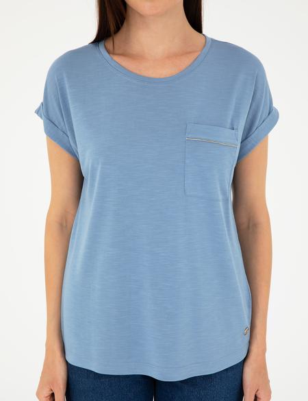 İndigo Regular Fit Cepli Tişört - 50283449012