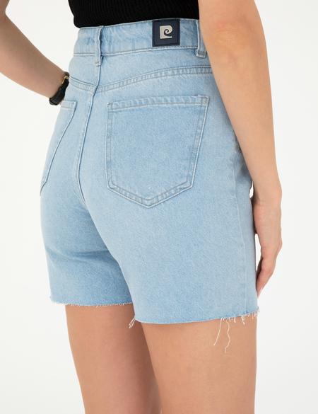 Açık Mavi Jean Bermuda Şort - 50284156011