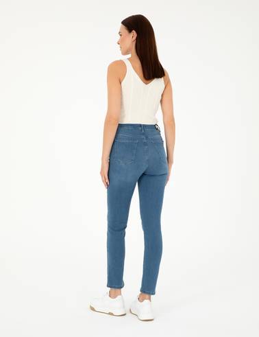 Açık Mavi Slim Fit Jean Pantolon