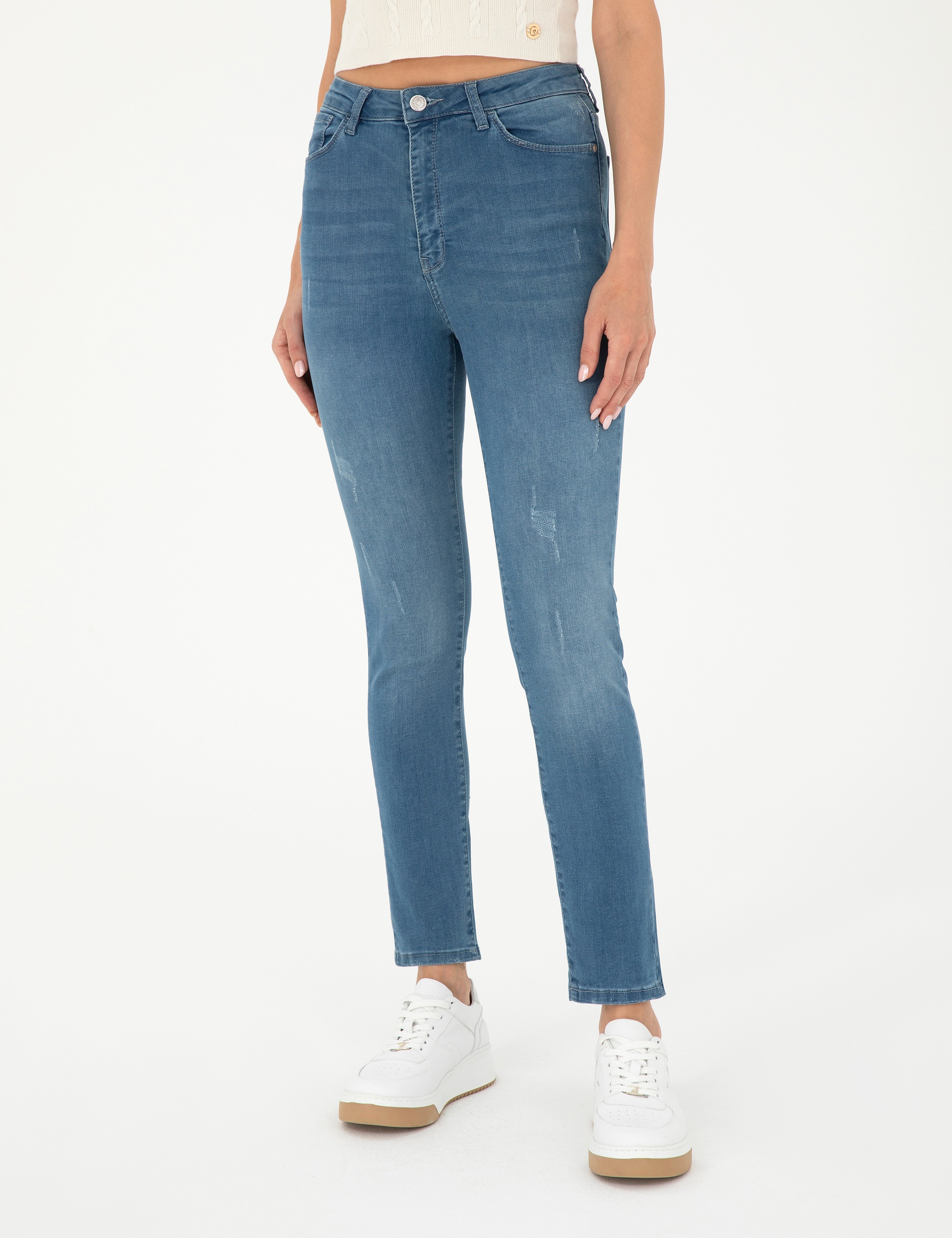 Açık Mavi Slim Fit Jean Pantolon - Image 2