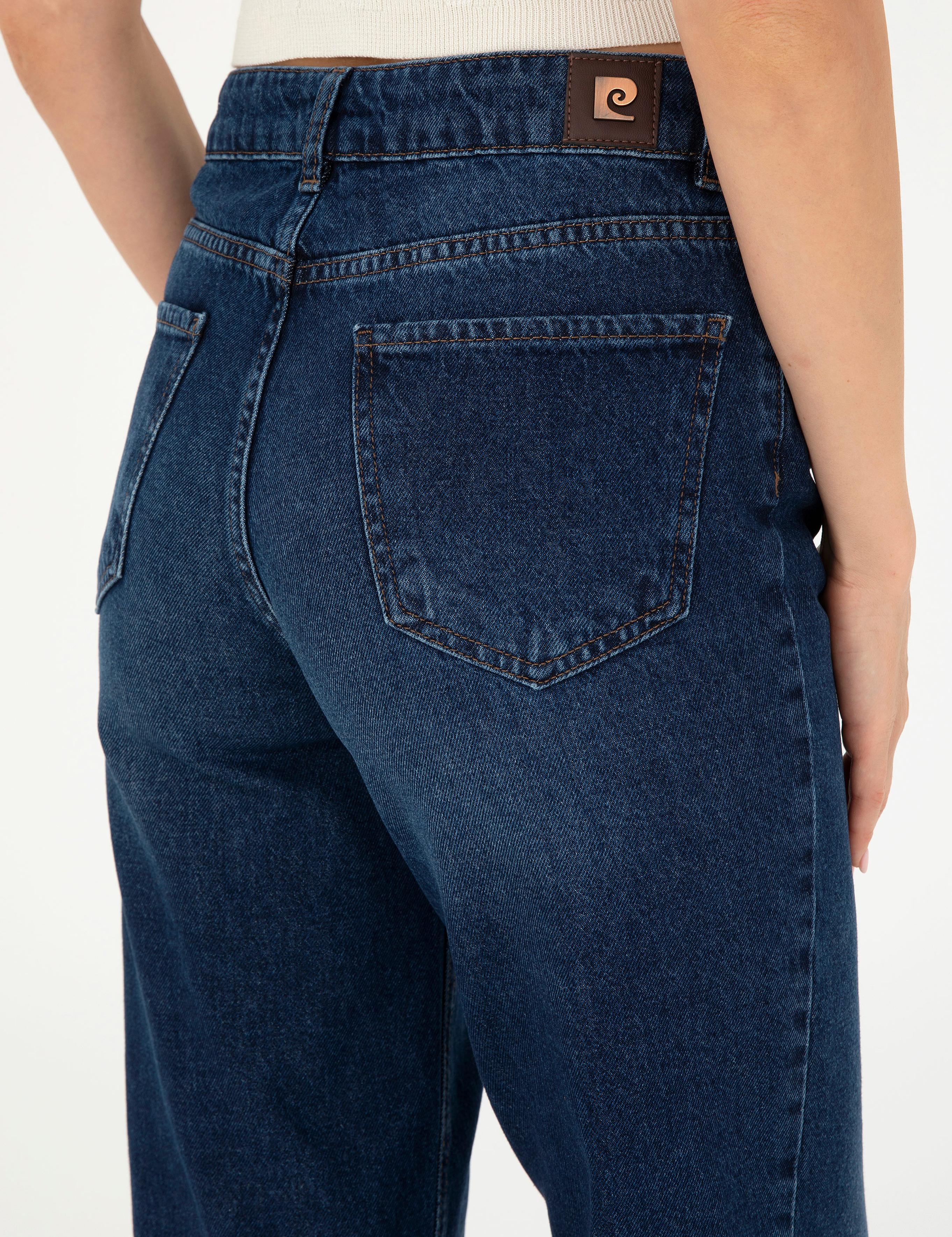 Koyu İndigo Jean Pantolon