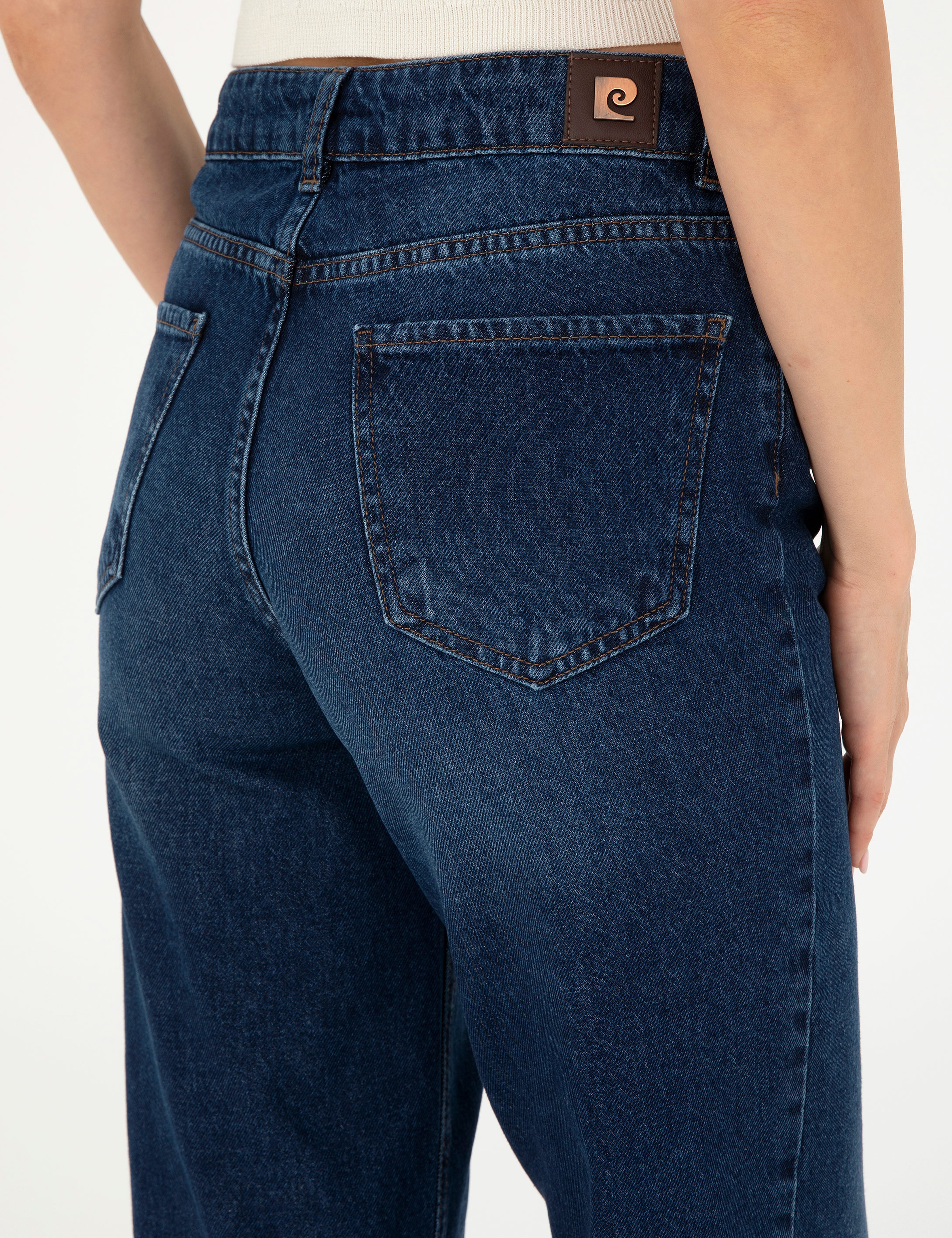 Koyu İndigo Jean Pantolon - Image 6