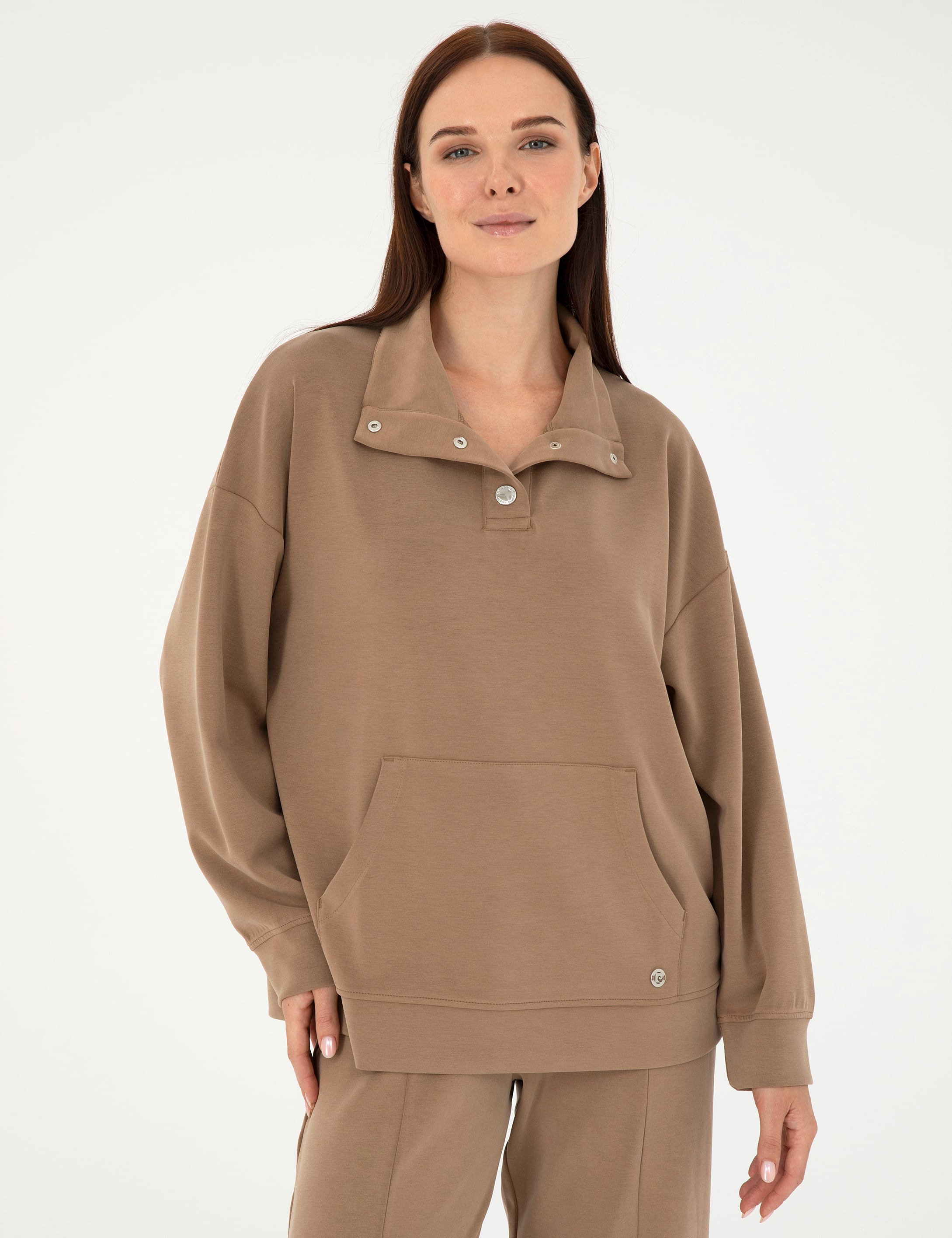 Kahverengi Oversize Sweatshirt