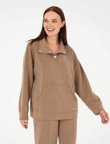 Kahverengi Oversize Sweatshirt