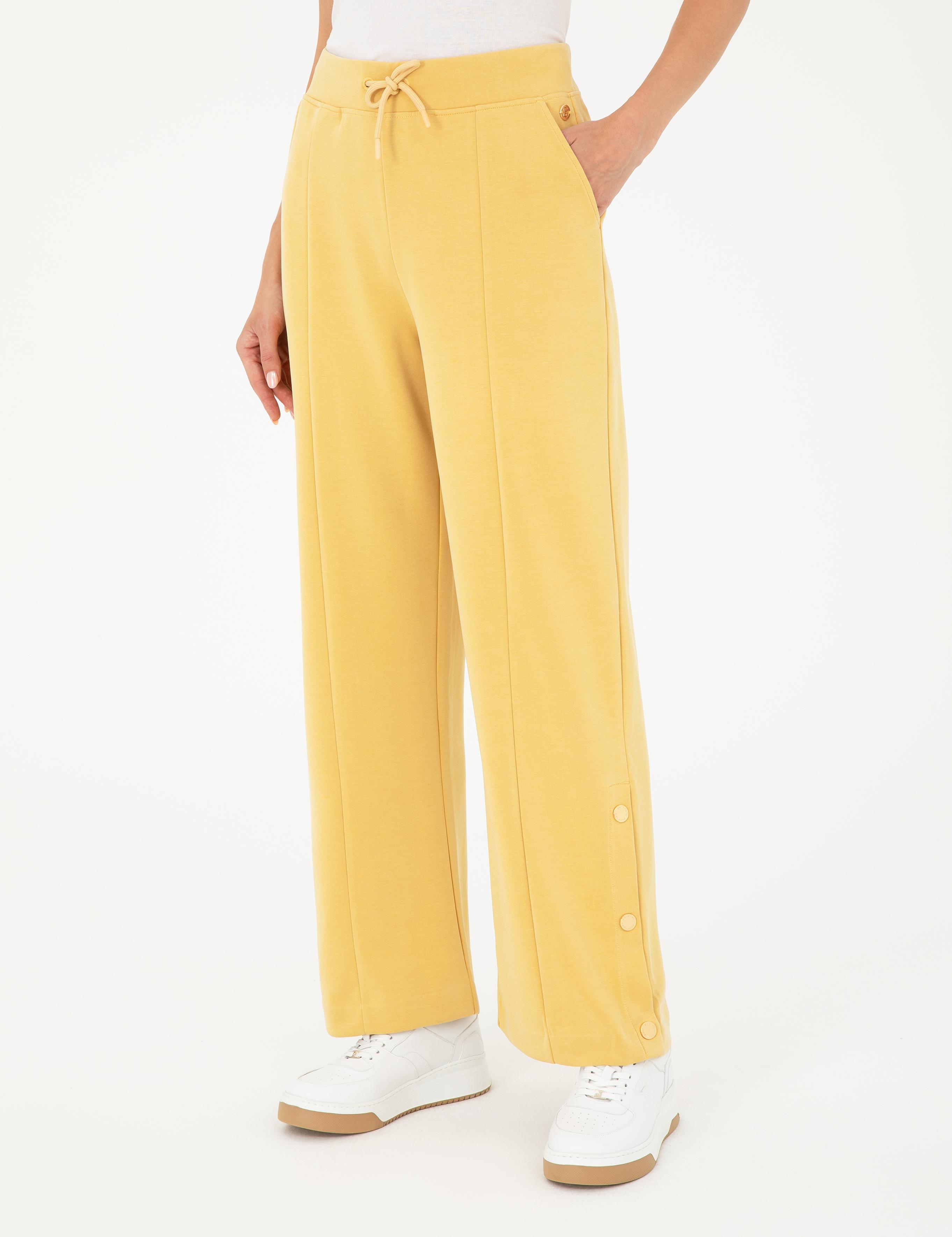 Sarı Flare Fit Eşofman Altı