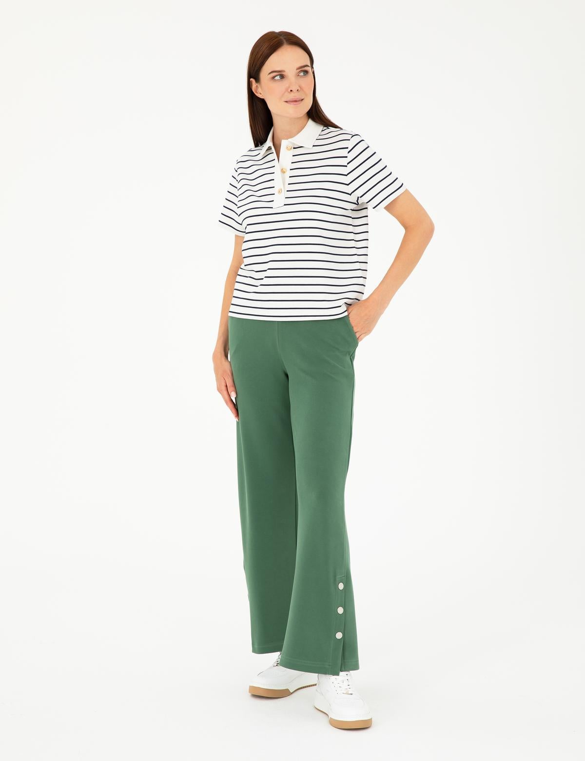 Yeşil Loose Fit Eşofman Altı