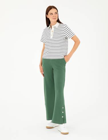 Yeşil Loose Fit Eşofman Altı